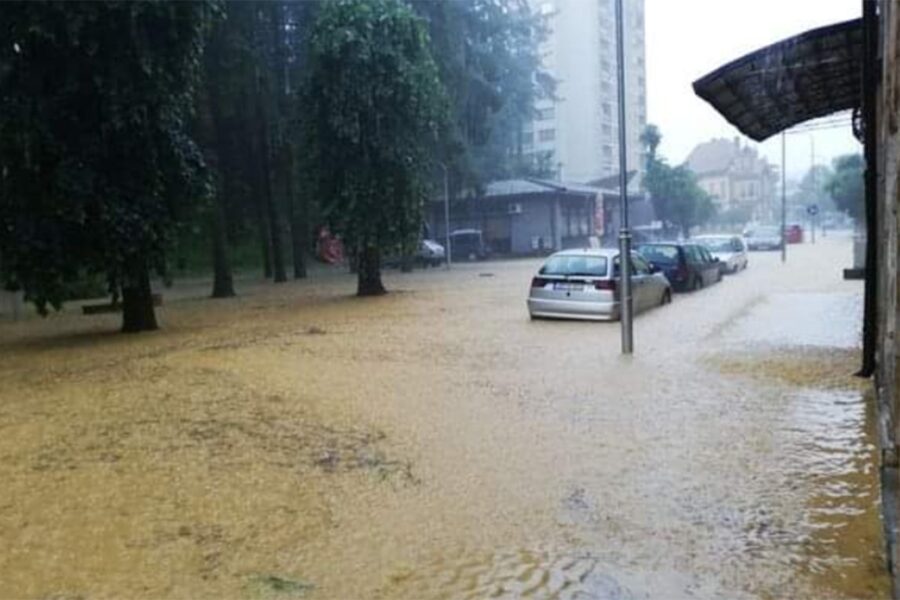 Poplave u Hrvatskoj, kuće pod vodom