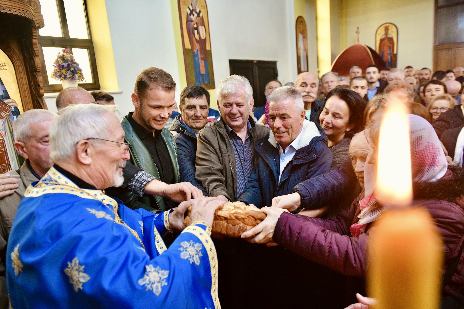 Gradonačelnik Banjaluke na slavi Hrama u Zalužanima