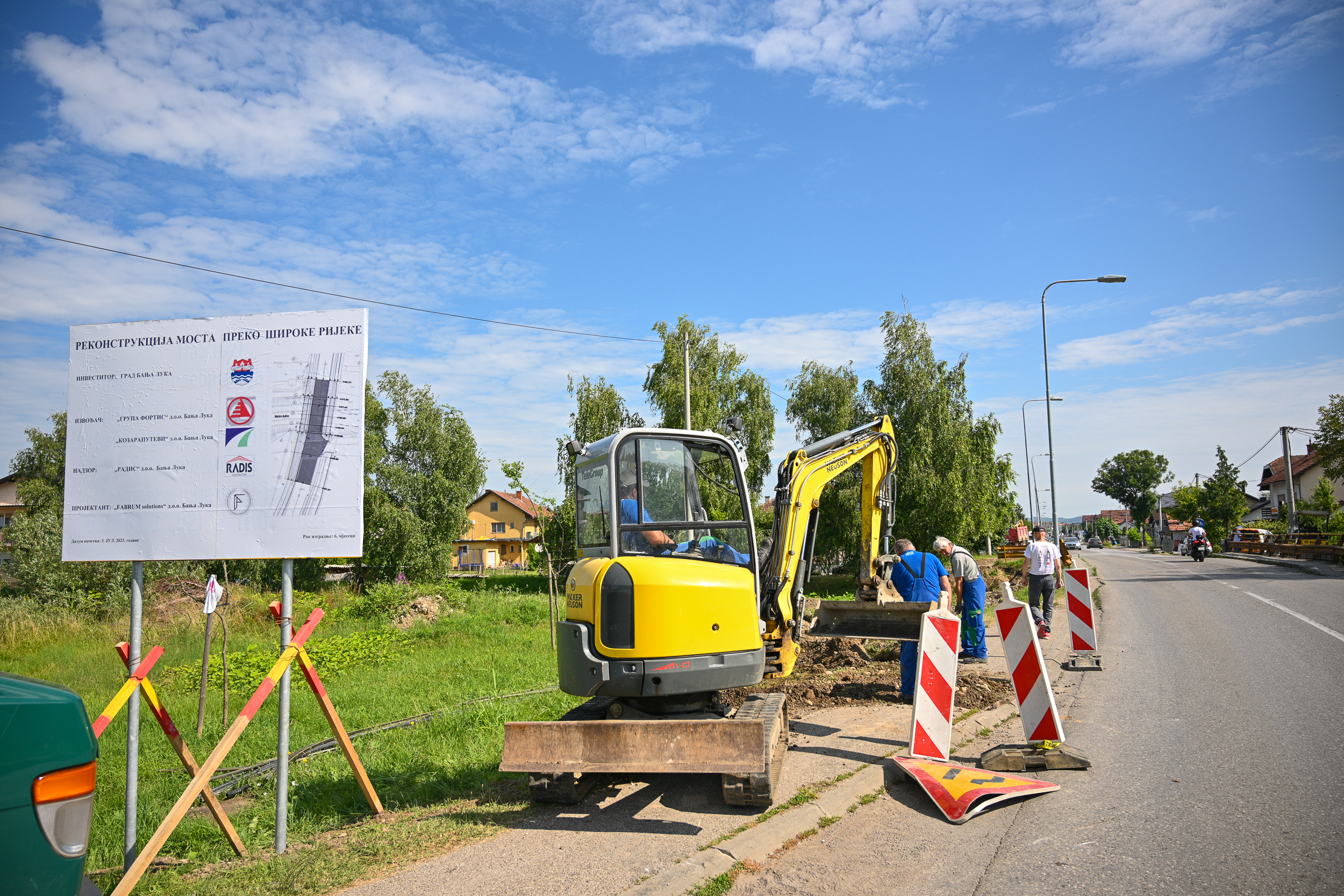 Počela izgradnja novog mosta preko rijeke Široka