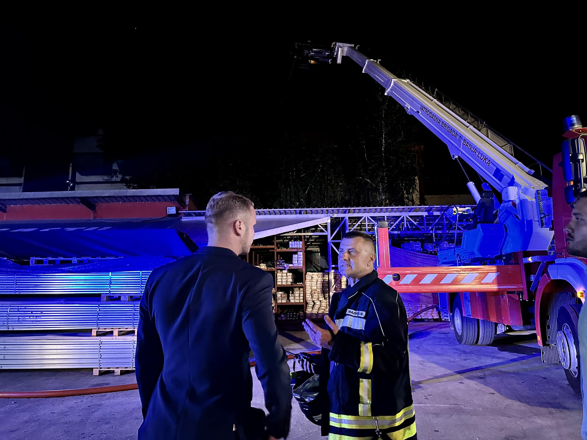 Stanivuković obišao mjesto požara: Kompanija Celex imaće punu podršku Grada