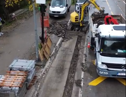 POSTAVLJANJE ZAŠTITNIH STUBIĆA Korak bliže uspjehu projekta jednosmjernog saobraćaja