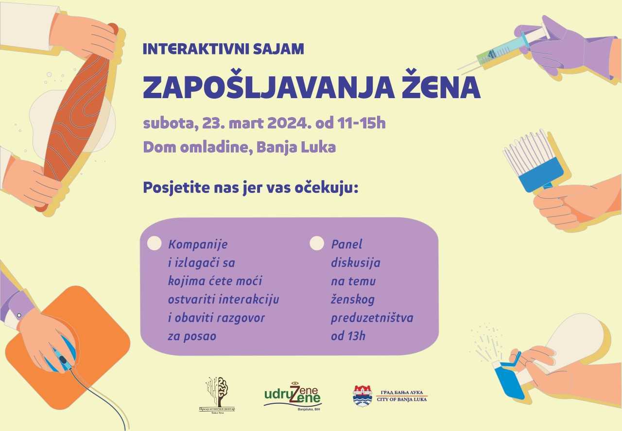 Sledeće sedmice interaktivni sajam zapošljavanja žena