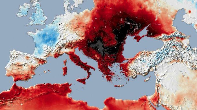 PADAJU NOVI REKODRI Na novoobjavljenoj mapi Balkan se “prži”