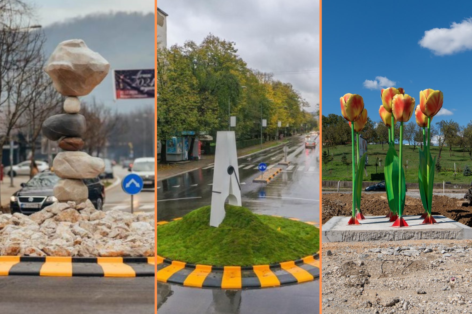 SREĐIVANJE BANJALUKE Koja instalacija u kružnom toku vam se najviše sviđa (FOTO)